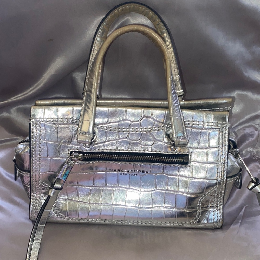Marc Jacobs Metallic Silver Satchel